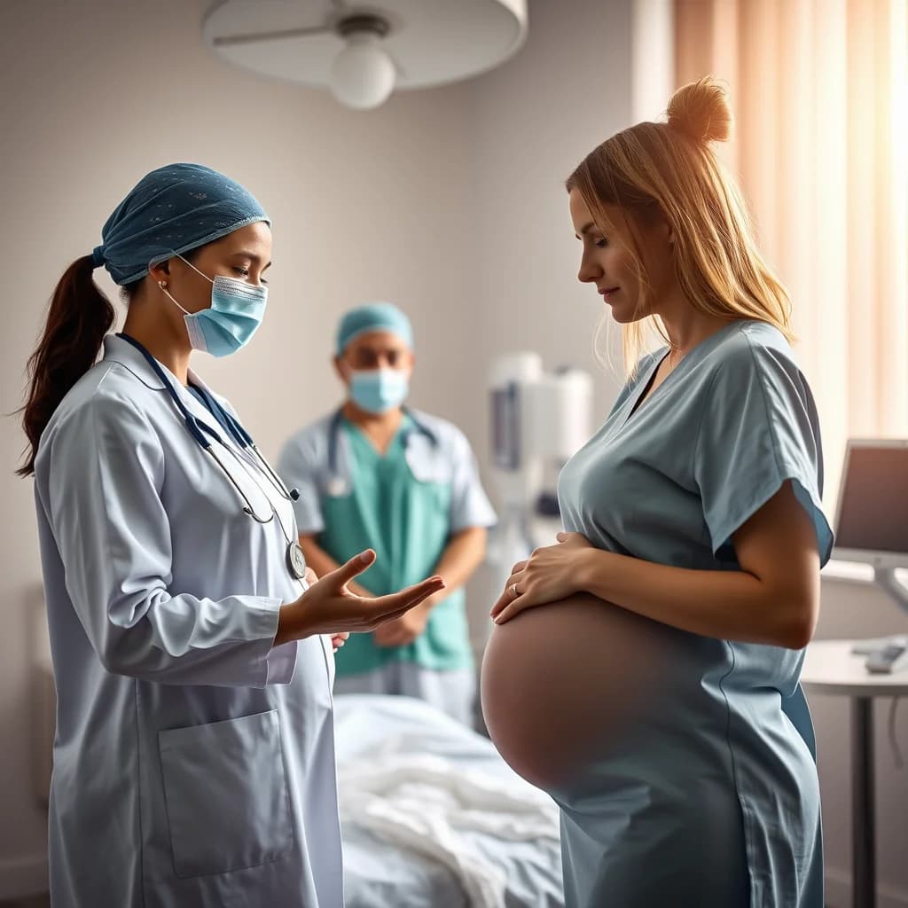 Dokter obstetri membantu ibu hamil melakukan gerakan efektif untuk percepat pembukaan saat persalinan