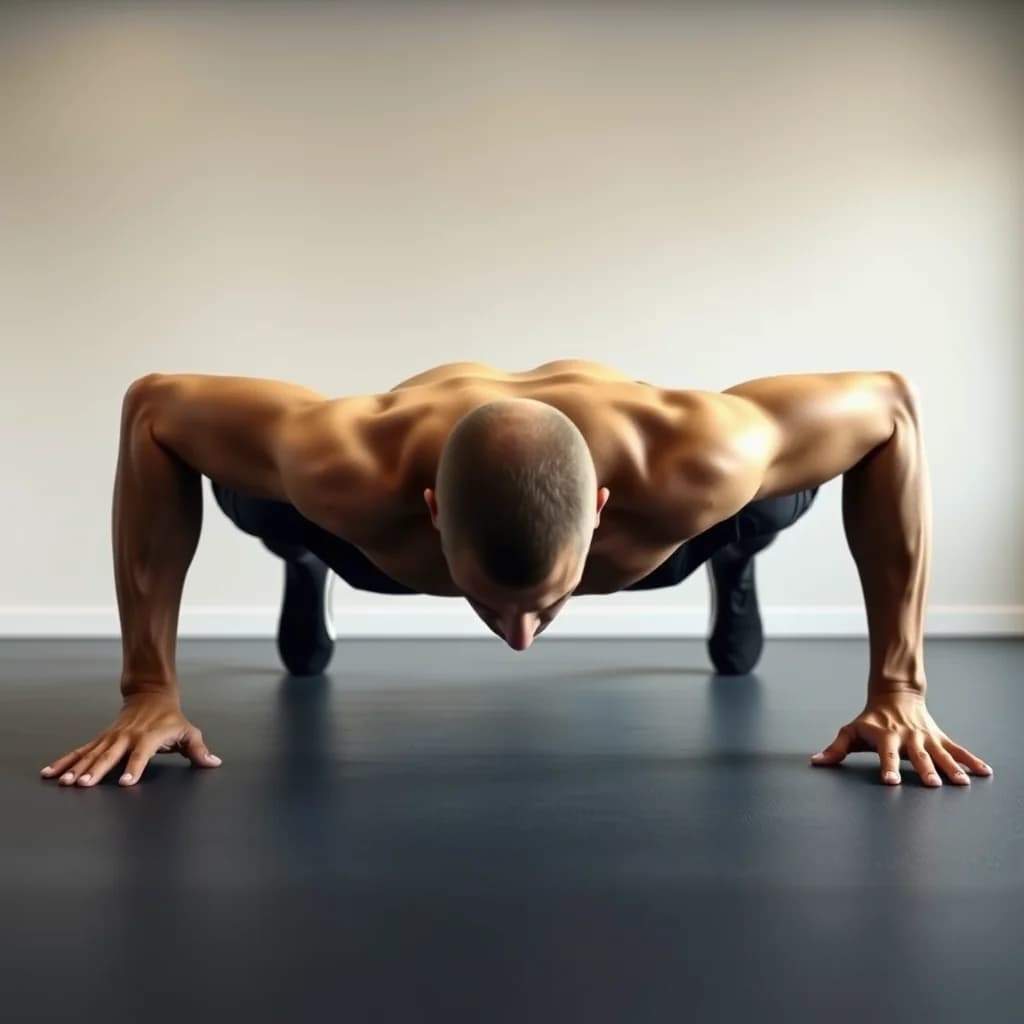 Menggunakan teknik push-up yang tepat untuk membangun kekuatan otot dada dan bahu