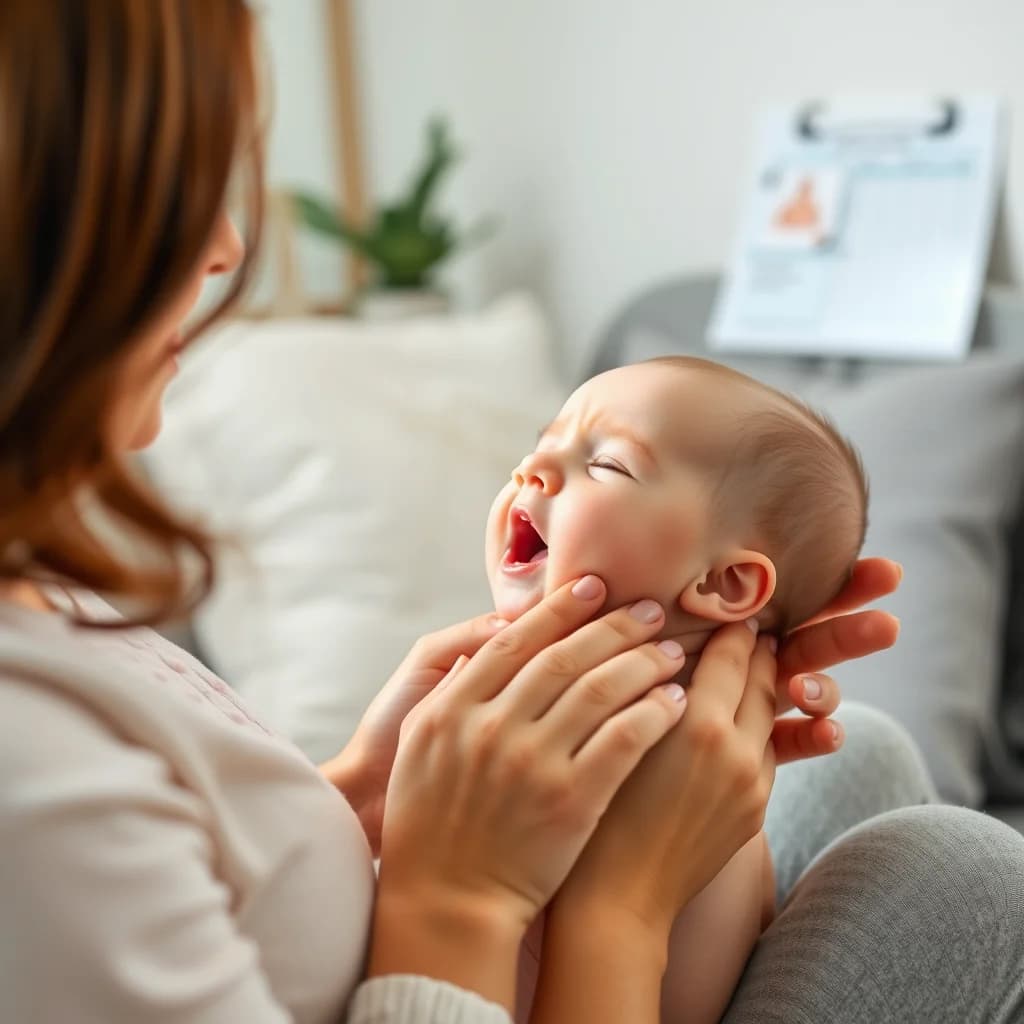 Ibu memandikan bayinya dengan kompres hangat untuk meredakan batuk berdahak
