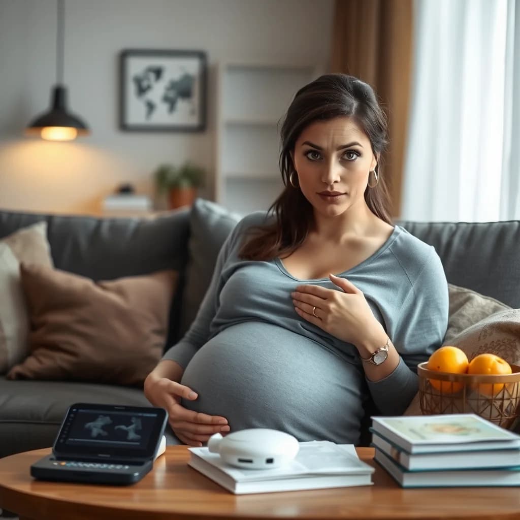 Ibu hamil mengetahui kondisi kehamilan sambung dengan bantuan alat USG