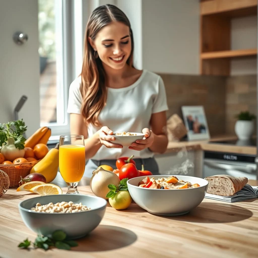 Pengaturan sarapan seimbang untuk puasa seharian