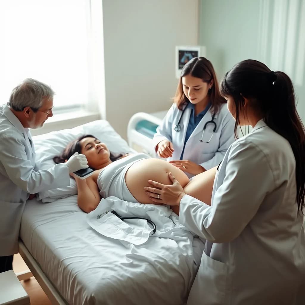 Ibu hamil berisiko dirawat di bangsal bersalin dengan perawatan medis profesional