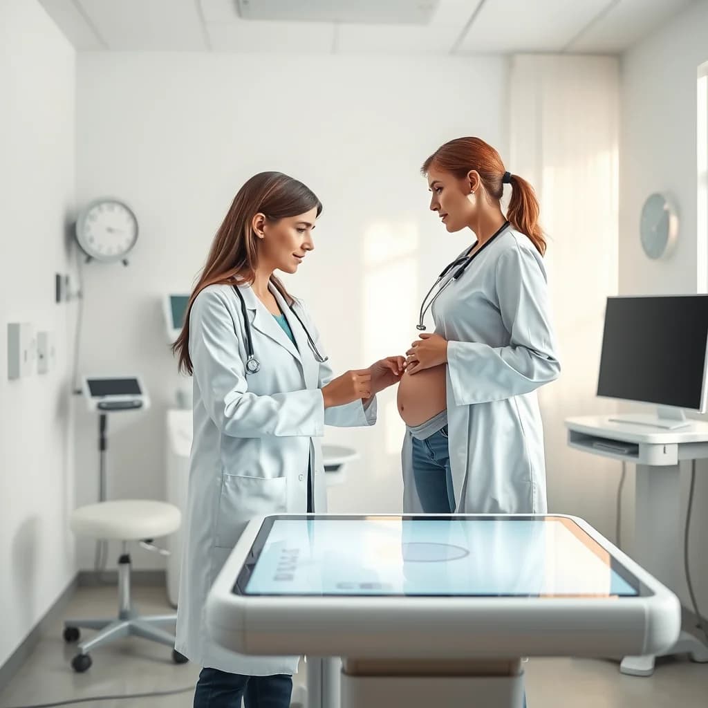 Dokter memeriksa serviks pasien untuk mendeteksi masa subur