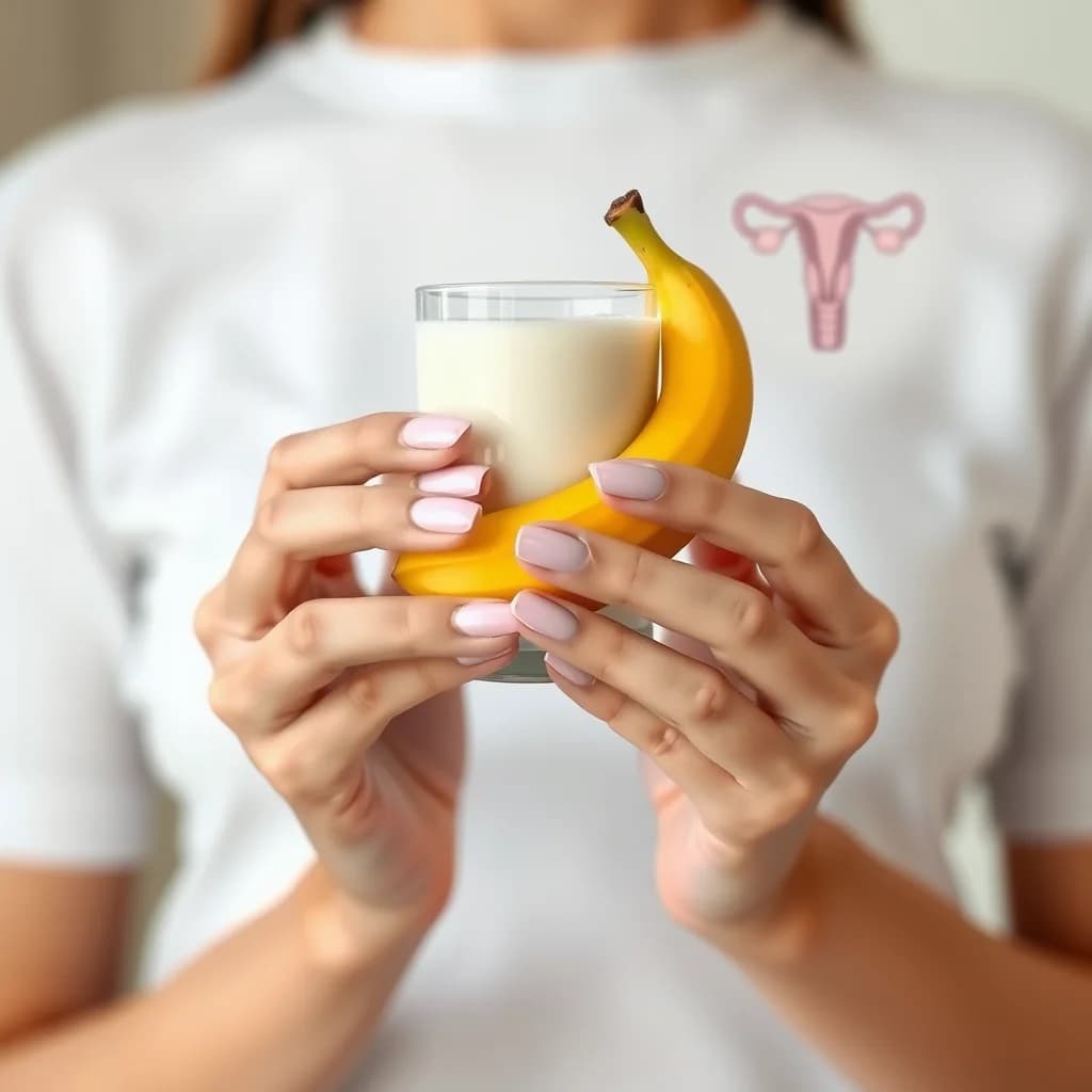 Wanita memegang makanan yang berpotensi menyebabkan keputihan berlebihan