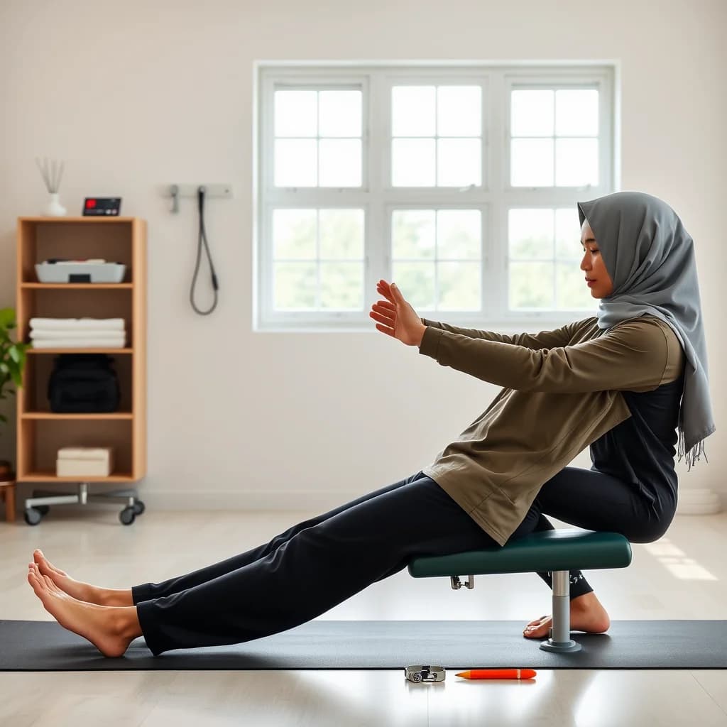 Seorang praktisi mengajar Gerakan Kayang bagi pemula dengan teknik aman dan terkendali