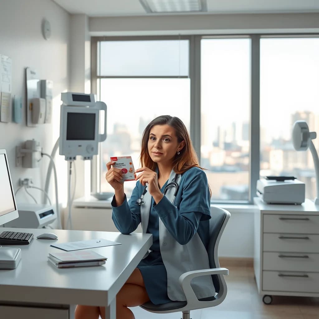 Dokter profesional memeriksa pil ketika darurat untuk mencegah kehamilan