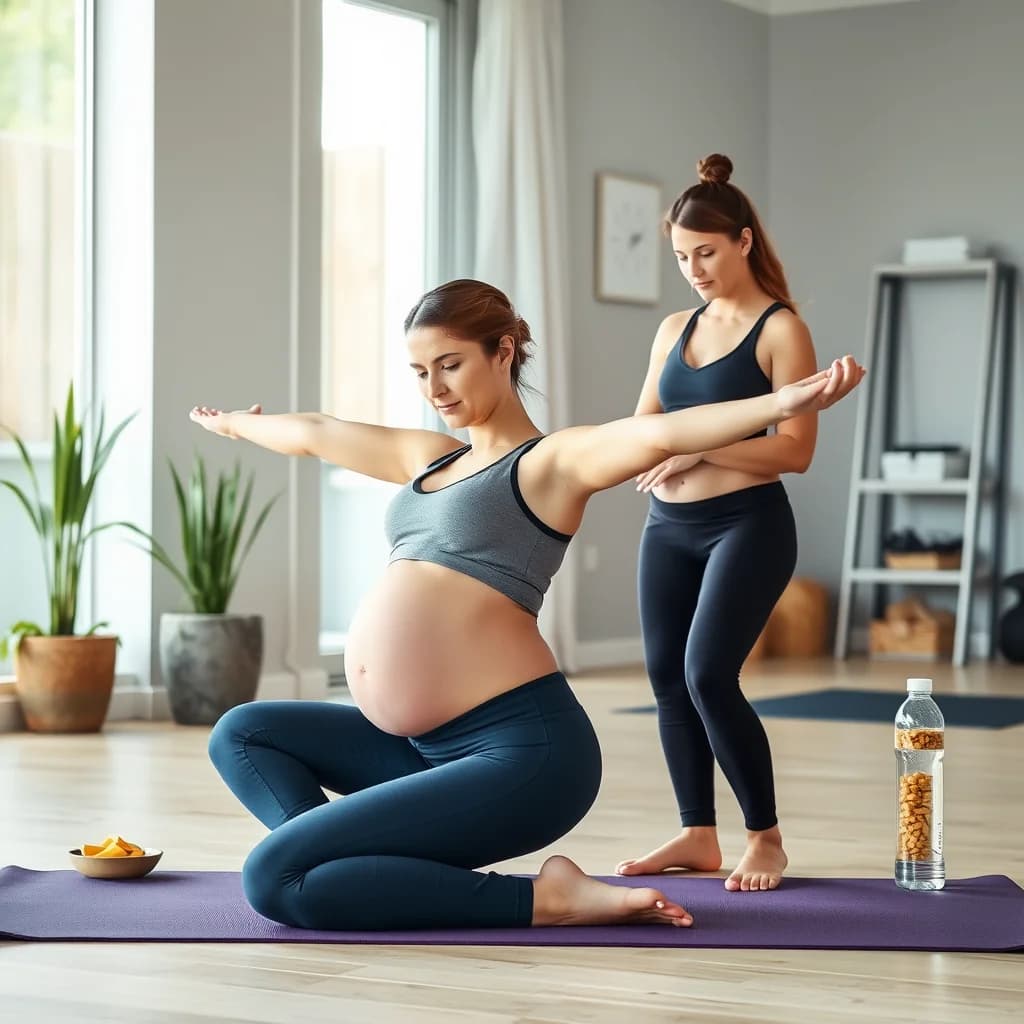 Ibu hamil melakukan latihan yoga untuk menjaga kesuburan dan kesehatan