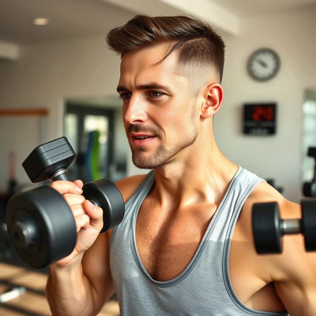 Pria melakukan latihan Tabata untuk meningkatkan kebugaran dan kesehatan jantung