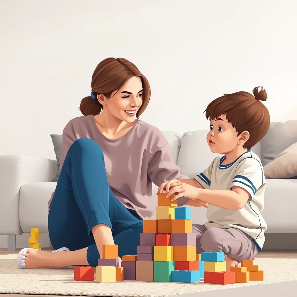 Ibu mencintai dan mendukung anaknya untuk mengembangkan kesehatan mental dan tumbuh kembang