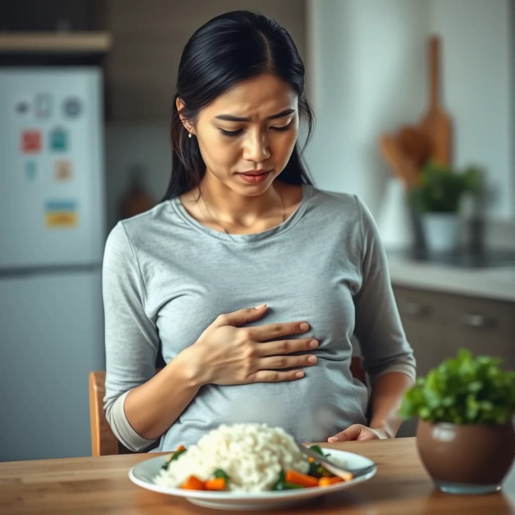 Ibu hamil muda mual saat makan nasi, dokter membantu mendiagnosis dan menyembuhkan gejala