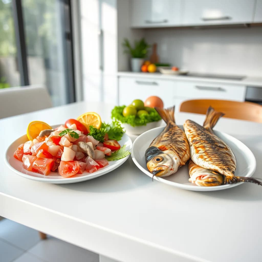 Perbandingan ikan laut dan tawar dalam pemilihan menu sehat