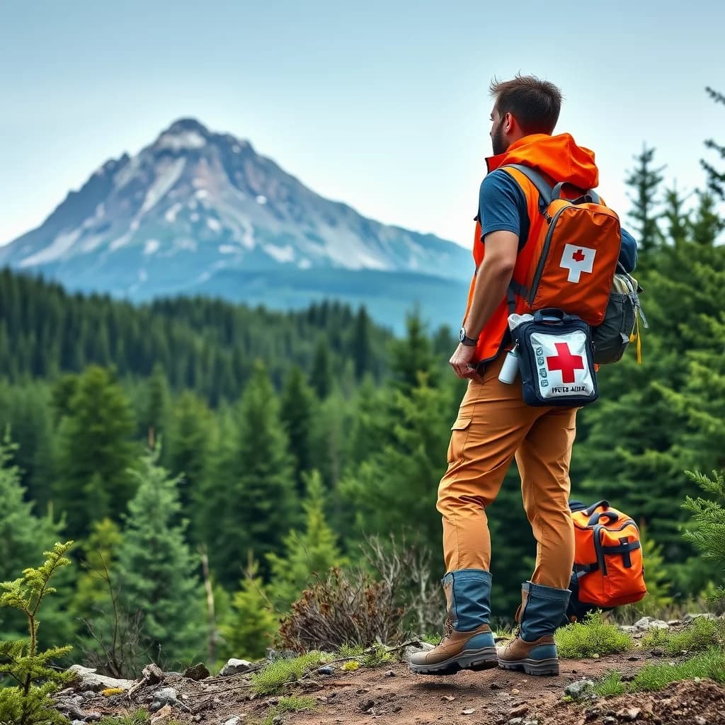 Pemula mendaki gunung dengan persiapan medis yang lengkap