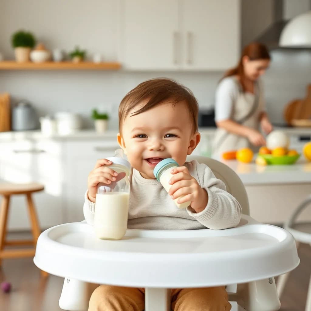 Bayi sehat meminum susu soya dalam lingkungan nutrisi seimbang