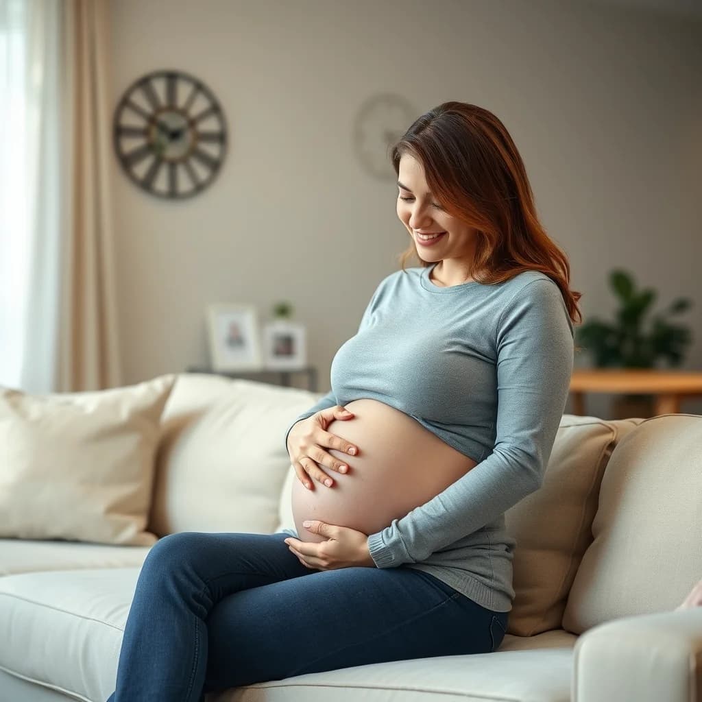 Ibu hamil memeriksa janin di rumah secara mandiri